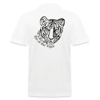 Tiger Eye of the Tiger Rocky Balboa boxen Boxer - Männer Poloshirt - Weiß - Hinten - Kai (181cm)