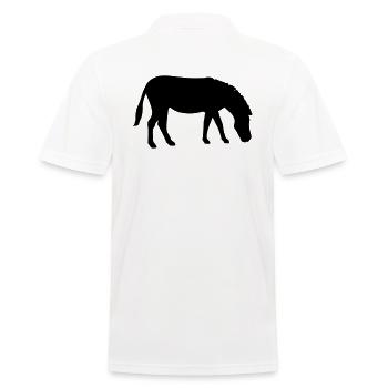 Zebra Silhouette Tier Afrika Tiere - Männer Poloshirt - Weiß - Hinten - Kai (181cm)