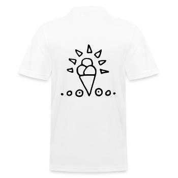 ice - Men's Polo Shirt - white - Back - Kai (181cm)