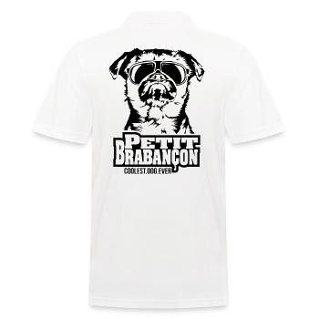 PETIT BRABANCON coolest dog ever Hundespruch Hunde - Männer Poloshirt - Weiß - Hinten - Kai (181cm)