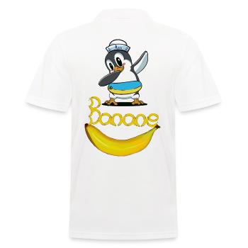 Pinguin Banane Seemann maritim Kind - Männer Poloshirt - Weiß - Hinten - Kai (181cm)