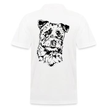 JACK RUSSELL TERRIER Chien canin à poil dur Wilsigns - Polo Homme - blanc - Dos - Kai (181cm)