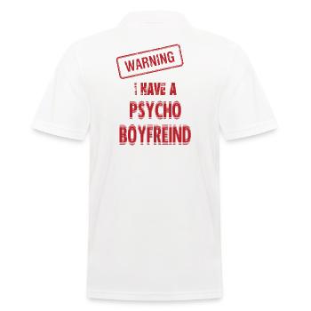 PSYCHO BOYfreind - Men's Polo Shirt - white - Back - Kai (181cm)
