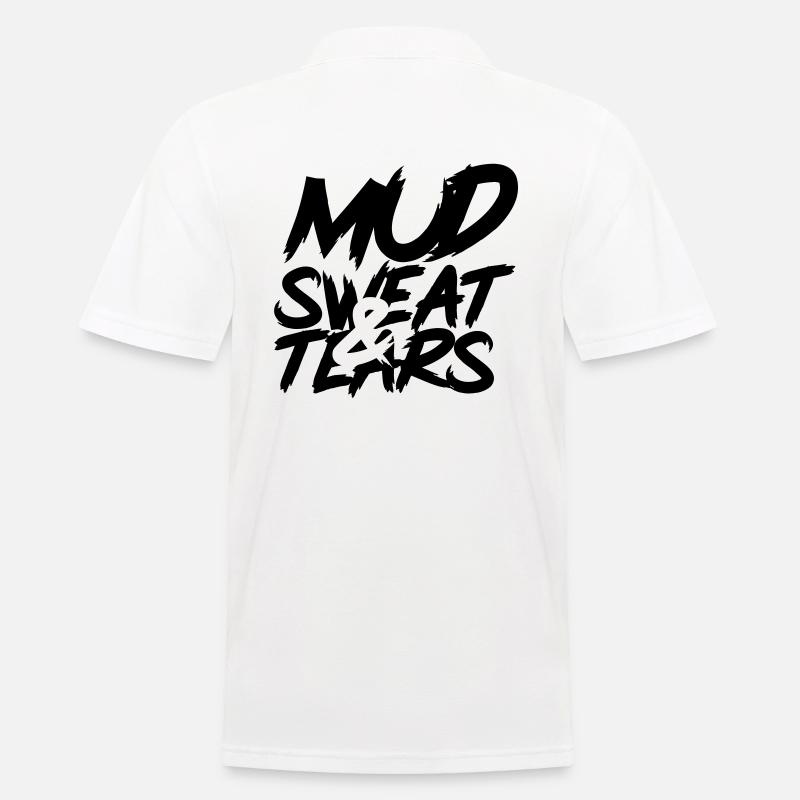 ocr - mud sweat tears - Männer Poloshirt - Weiß