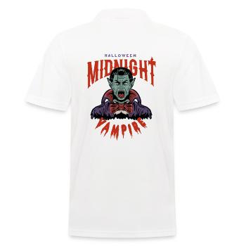 Dracula Midnight HALLOWEEN - Men's Polo Shirt - white - Back - Kai (181cm)