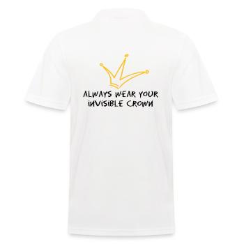crown - Männer Poloshirt - Weiß - Hinten - Kai (181cm)