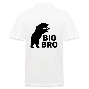Grand frère frère grand frère ours cadeau cool - Polo Homme - blanc - Dos - Kai (181cm)