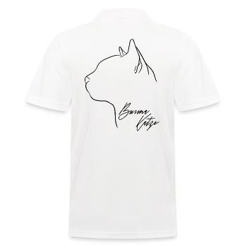 Burma Katze Profil Katzen Katze Wilsigns - Männer Poloshirt - Weiß - Hinten - Kai (181cm)