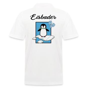 Eisbader Winterbaden Eisloch Kältetherapie Eisbad - Männer Poloshirt - Weiß - Hinten - Kai (181cm)