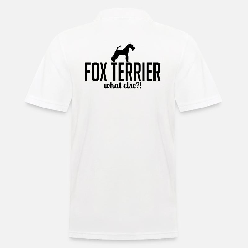 FOX TERRIER what else Chiens Sort Wilsigns - Polo Homme - blanc