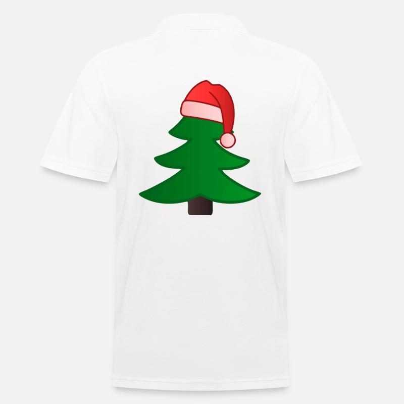 Weihnachtsbaum - Männer Poloshirt - Weiß
