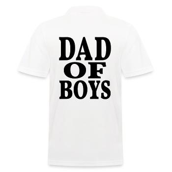 Père fils meilleur père fils père des garçons fête des pères - Polo Homme - blanc - Dos - Kai (181cm)