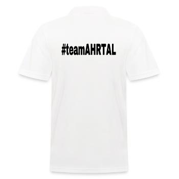 Team Ahrtal - black - Männer Poloshirt - Weiß - Hinten - Kai (181cm)