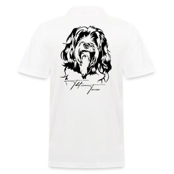 Tibetan Terrier Portrait Chien Portrait Chien Wilsigns - Polo Homme - blanc - Dos - Kai (181cm)