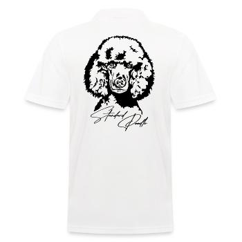 Standard Poodle Portrait Hund Hunde Wilsigns - Männer Poloshirt - Weiß - Hinten - Kai (181cm)