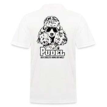 PUDEL coolster Hund Hundespruch Wilsigns Hunde - Männer Poloshirt - Weiß - Hinten - Kai (181cm)