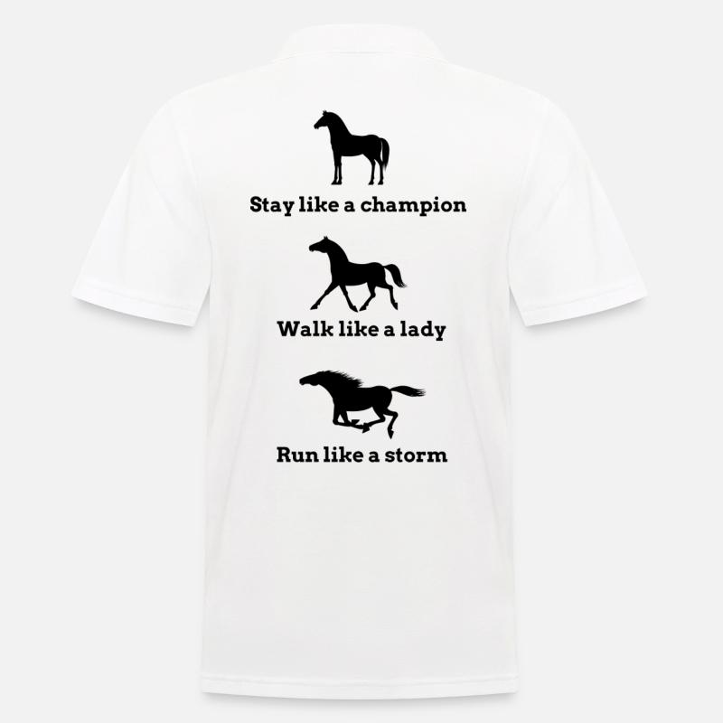 Cavallo - Polo da uomo - bianco