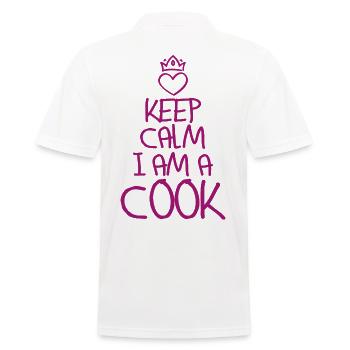 Keep Calm Cook Cool Cook Cadeau - Polo Homme - blanc - Dos - Kai (181cm)