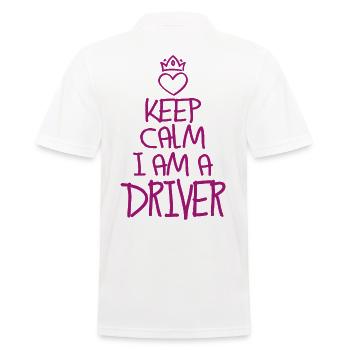 Keep Calm Driver Cool Cadeau - Polo Homme - blanc - Dos - Kai (181cm)