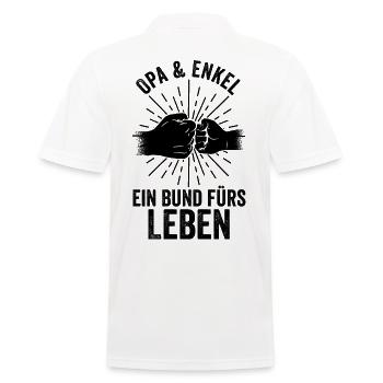 Grand-père, petit-fils, grand-père - Polo Homme - blanc - Dos - Kai (181cm)