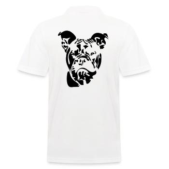 Old English Bulldog OEB Hunde Hund Wilsigns - Männer Poloshirt - Weiß - Hinten - Kai (181cm)