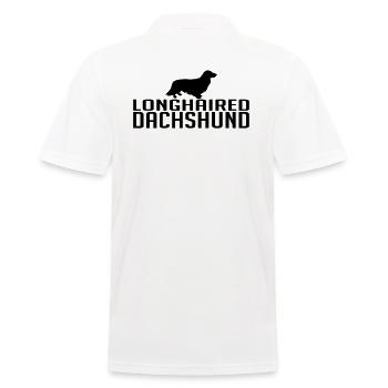 LONGHAIRED Chien de la race chienne Wilsigns - Polo Homme - blanc - Dos - Kai (181cm)