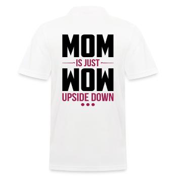 Maman est juste wow cadeau de la fête des mères - Polo Homme - blanc - Dos - Kai (181cm)