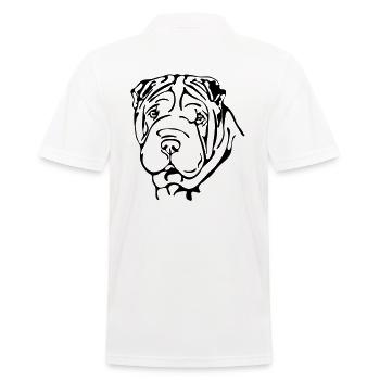 SHAR PEI chien Shar-Pei Wilsigns chien - Polo Homme - blanc - Dos - Kai (181cm)