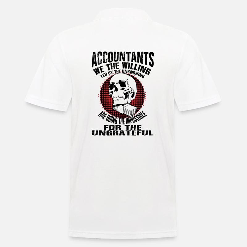 Buchhalter, Accountant - Männer Poloshirt - Weiß