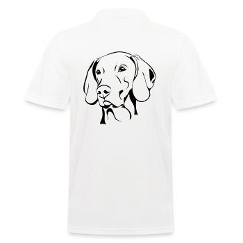 WEIMARANER dogs hunting dogs dog Wilsigns - Men's Polo Shirt - white - Back - Kai (181cm)