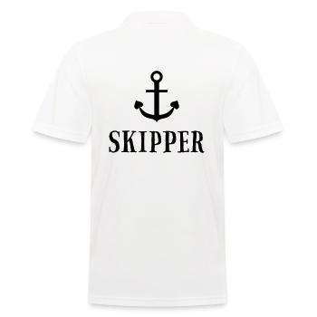 Crew - Skipper Sailing Charter Crew - 5 - Men's Polo Shirt - white - Back - Kai (181cm)