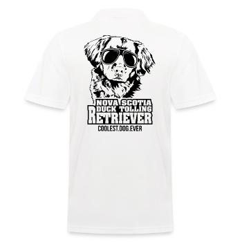 NOVA SCOTIA DUCK TOLLING RETRIEVER coolest dog - Men's Polo Shirt - white - Back - Kai (181cm)