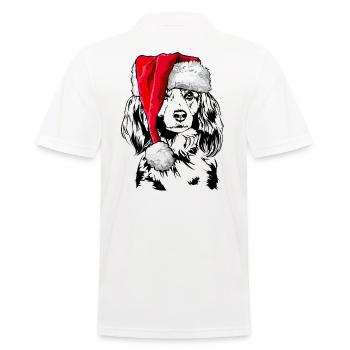Santa KOOIKERHONDJE Chiens de Noël Wilsigns - Polo Homme - blanc - Dos - Kai (181cm)
