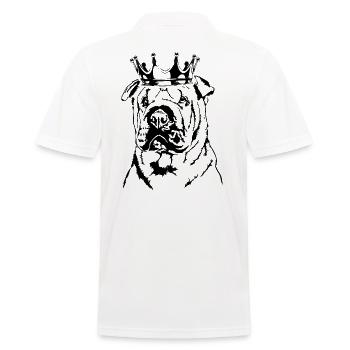 SHAR PEI Crown Dogs Chien Wilsigns - Polo Homme - blanc - Dos - Kai (181cm)
