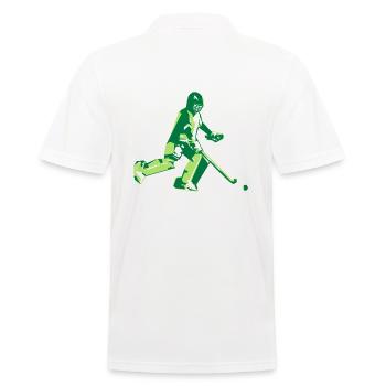 Feldhockey Torwart - Männer Poloshirt - Weiß - Hinten - Kai (181cm)
