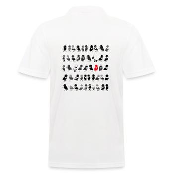 Oiseaux Corbeaux - Polo Homme - blanc - Dos - Kai (181cm)