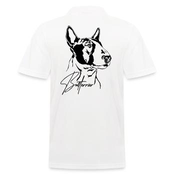 BULL TERRIER Chiens Portrait Chien Wilsigns - Polo Homme - blanc - Dos - Kai (181cm)