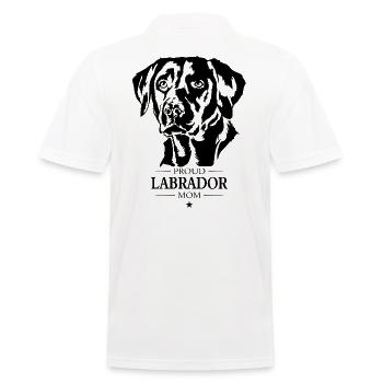 Labrador Mom Hunde Hund Labbi Wilsigns - Männer Poloshirt - Weiß - Hinten - Kai (181cm)