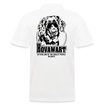 HOVAWART coolest people dogs saying Wilsigns - Men's Polo Shirt - white - Back - Kai (181cm)