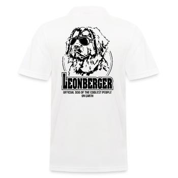 LEONBERGER coolest people Hunde Spruch - Männer Poloshirt - Weiß - Hinten - Kai (181cm)