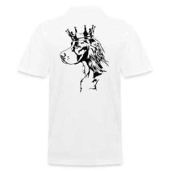Setter irlandais rouge et blanc Crown Dogs Wilsigns - Polo Homme - blanc - Dos - Kai (181cm)