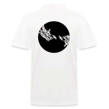 Astronaut friends - Men's Polo Shirt - white - Back - Kai (181cm)