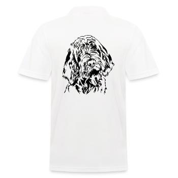 Portrait de chien SPINONE ITALIANO des chiens de chasse de Wilsign - Polo Homme - blanc - Dos - Kai (181cm)