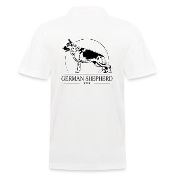 GERMAN SHEPHERD IGP Chien Wilsigns Chiens - Polo Homme - blanc - Dos - Kai (181cm)
