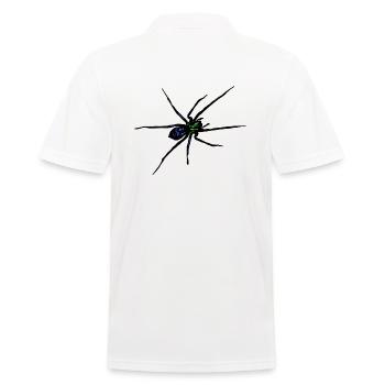 Spinne - Männer Poloshirt - Weiß - Hinten - Kai (181cm)