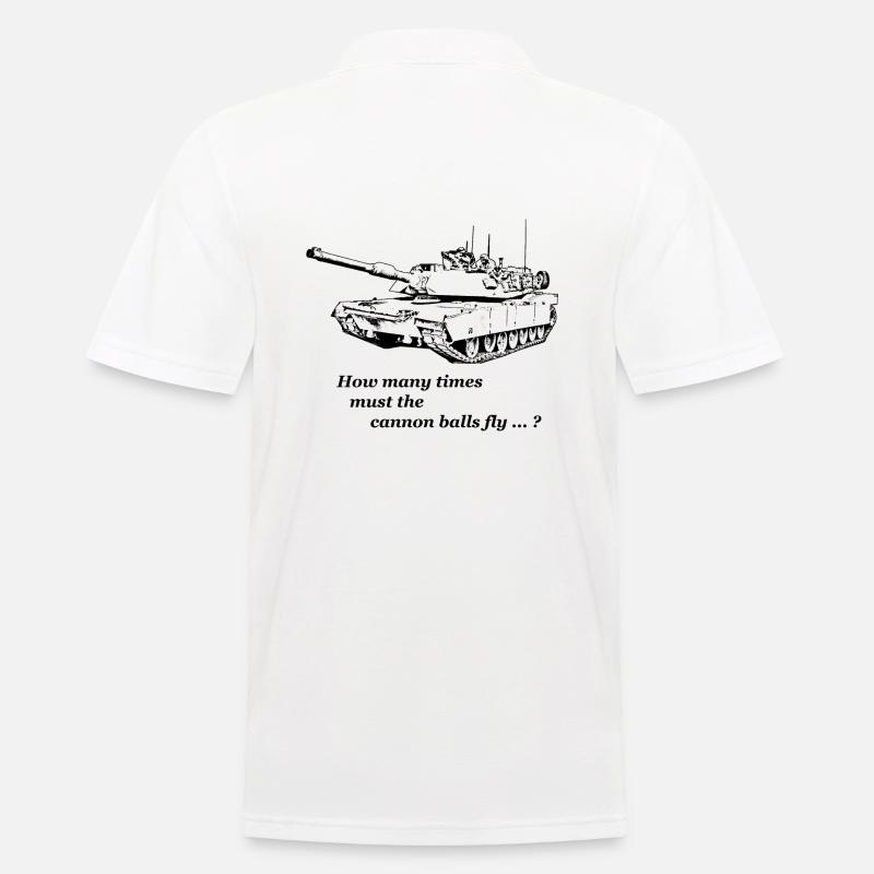 Dylan - Cannon balls - Männer Poloshirt - Weiß