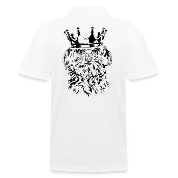 Lustiger MALTESER Krone Hunde Hund Wilsigns - Männer Poloshirt - Weiß - Hinten - Kai (181cm)