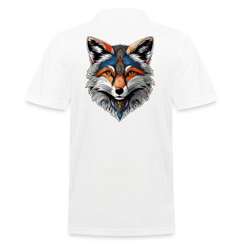 La tête d'un beau renard - Polo Homme - blanc - Dos - Kai (181cm)