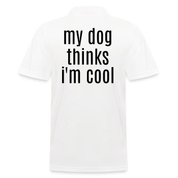 Hund Hunde Sprüche Hundebesitzer Geschenkidee Fun - Männer Poloshirt - Weiß - Hinten - Kai (181cm)