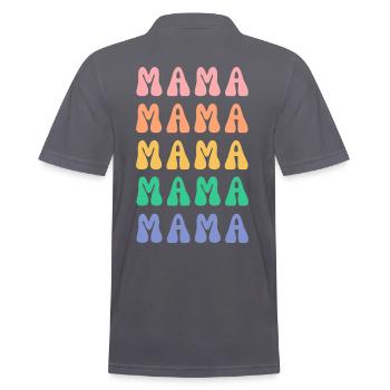 MAMAN - Polo Homme - charbon - Dos - Nico (186cm)